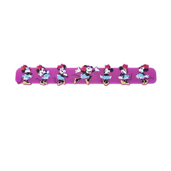 Disney Silicone Slap Bracelet Minnie Mouse Bows, Ears, Dots & Heels - Picture 1 of 3